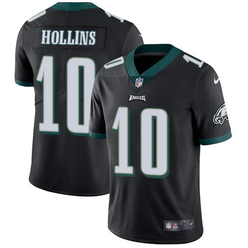 Nike Eagles #10 Mack Hollins Black Alternate Men's Stitched NFL Vapor Untouchable Limited Jersey - Click Image to Close